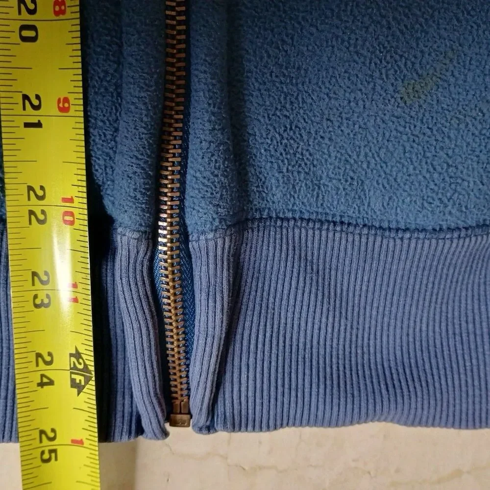 Dickies Hoodie Sweatshirt Mens Sz M Fleece Lined Full Zip Blue